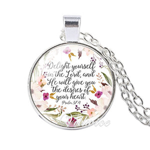 She is clothed with Strength and Dignity Necklace Proverbs 31:25 Bible Verse Christian Quote Necklace Faith Gifts