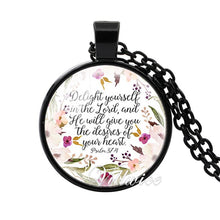 Load image into Gallery viewer, She is clothed with Strength and Dignity Necklace Proverbs 31:25 Bible Verse Christian Quote Necklace Faith Gifts