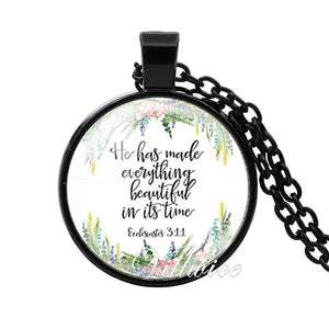 She is clothed with Strength and Dignity Necklace Proverbs 31:25 Bible Verse Christian Quote Necklace Faith Gifts