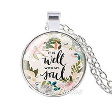 Load image into Gallery viewer, She is clothed with Strength and Dignity Necklace Proverbs 31:25 Bible Verse Christian Quote Necklace Faith Gifts