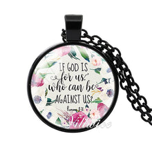 Load image into Gallery viewer, She is clothed with Strength and Dignity Necklace Proverbs 31:25 Bible Verse Christian Quote Necklace Faith Gifts