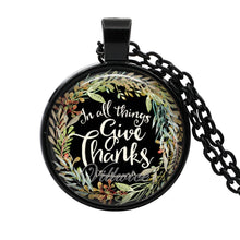 Load image into Gallery viewer, bible verse necklace god is in her she will not fall scripture quote jewelry for women men christian faith gifts