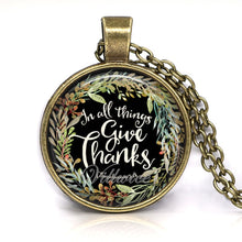 Load image into Gallery viewer, bible verse necklace god is in her she will not fall scripture quote jewelry for women men christian faith gifts