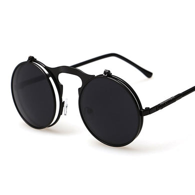 VINTAGE women STEAMPUNK SUNGLASSES round female steam punk retro de sol ladies Men Retro SUN GLASSES sunglasses for women