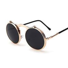 Load image into Gallery viewer, VINTAGE women STEAMPUNK SUNGLASSES round female steam punk retro de sol ladies Men Retro SUN GLASSES sunglasses for women