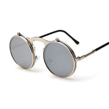 Load image into Gallery viewer, VINTAGE women STEAMPUNK SUNGLASSES round female steam punk retro de sol ladies Men Retro SUN GLASSES sunglasses for women