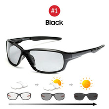 Load image into Gallery viewer, VIVIBEE 2023 Men Photochromic Sunglasses Polarized Golf Women Cycle Color Changing Black Sun Glasses Outdoor Sports Goggles