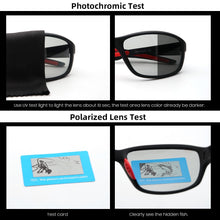 Load image into Gallery viewer, VIVIBEE 2023 Men Photochromic Sunglasses Polarized Golf Women Cycle Color Changing Black Sun Glasses Outdoor Sports Goggles