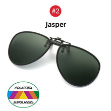 Load image into Gallery viewer, VIVIBEE 2022  Flip up Clip on Sunglasses Polarized Men Driving Pilot Night Vision Lens Sun Glasses Anti-UVA UVB Goggles