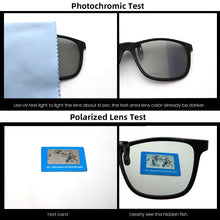 Load image into Gallery viewer, VIVIBEE 2023 Polarized Pilot Flip Up Clip on Sunglasses Men Photochromic Polarised Women Sun Glasses Color Change Night Driving