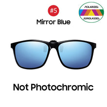 Carica l&#39;immagine nel visualizzatore di Gallery, VIVIBEE 2023 Polarized Pilot Flip Up Clip on Sunglasses Men Photochromic Polarised Women Sun Glasses Color Change Night Driving