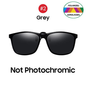 VIVIBEE 2023 Polarized Pilot Flip Up Clip on Sunglasses Men Photochromic Polarised Women Sun Glasses Color Change Night Driving
