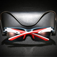 Carica l&#39;immagine nel visualizzatore di Gallery, VIVIBEE 2023 Trend Sport UV400 Occhiali da sole Occhiali da pesca da uomo Occhiali da donna Specchio rosso Lente Cornice bianca Tonalità esterne