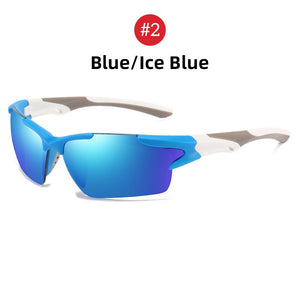 VIVIBEE 2023 Trend Sport UV400 Occhiali da sole Occhiali da pesca da uomo Occhiali da donna Specchio rosso Lente Cornice bianca Tonalità esterne