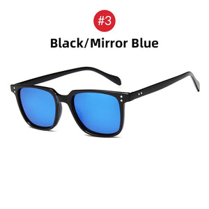 VIVIBEE 2022 Trending Small Men Square Sunglasse Retro Black Women  Mirror Glasses Vintage 70s Summer Shades
