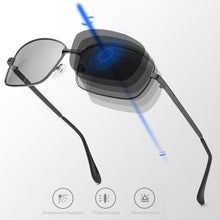 Carica l'immagine nel visualizzatore di Gallery, VIVIBEE Driving Selection Rectangle Pochromic Polarized Men Sunglasses Women Car Driving Safe Polarizing Male Sun Glasses