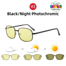 Carica l'immagine nel visualizzatore di Gallery, VIVIBEE Driving Selection Rectangle Pochromic Polarized Men Sunglasses Women Car Driving Safe Polarizing Male Sun Glasses