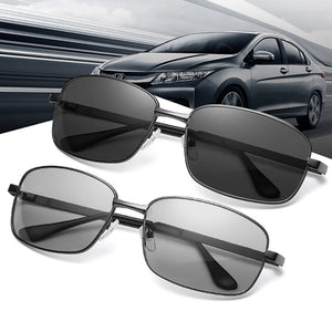 VIVIBEE Driving Selection Rectangle Pochromic Polarized Men Sunglasses Women Car Driving Safe Polarizing Male Sun Glasses