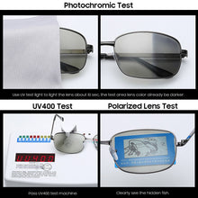 Carica l'immagine nel visualizzatore di Gallery, VIVIBEE Driving Selection Rectangle Pochromic Polarized Men Sunglasses Women Car Driving Safe Polarizing Male Sun Glasses