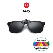 Carica l'immagine nel visualizzatore di Gallery, VIVIBEE Flip Up Clip on Sun Glasses for Men Driving Glasses Clips Light Fishing Female Anti-UVA UVB Polarized Night Vision Lens