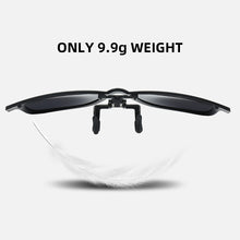 Carica l'immagine nel visualizzatore di Gallery, VIVIBEE Flip Up Clip on Sun Glasses for Men Driving Glasses Clips Light Fishing Female Anti-UVA UVB Polarized Night Vision Lens