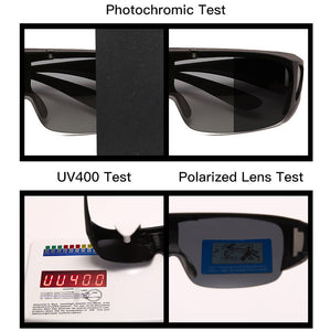 VIVIBEE Flip Up Polarized Sunglasses Men Driving UV400 Photochromic Lens Fishing Goggle for Mypoia Outdoor Women Eyewear