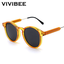 Load image into Gallery viewer, VIVIBEE Gothic Transparent Women Vintage Square Sunglasses 90s Round Sun Glasses 2023 Trending Products UV 400 Men Shades