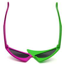 Load image into Gallery viewer, VIVIBEE Green Red Glasses Fancy Party Festival Sunglasses Hip Hop Unique Punk Roy Purdy Funny Shades 2022 Trending Product