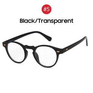 VIVIBEE Men Fashions 2023 Oval Small Sunglasses Clear Classic UV400 Sun Glasses Trends for 2023 Transparent Shades for Women