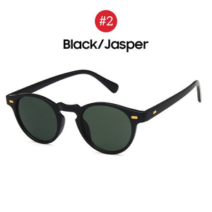 VIVIBEE Men Fashions 2023 Oval Small Sunglasses Clear Classic UV400 Sun Glasses Trends for 2023 Transparent Shades for Women