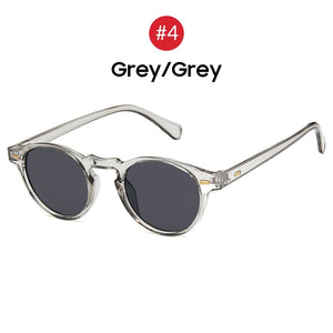 VIVIBEE Men Fashions 2023 Oval Small Sunglasses Clear Classic UV400 Sun Glasses Trends for 2023 Transparent Shades for Women