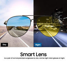 Load image into Gallery viewer, VIVIBEE Men Pochromic Night Vision Polarizing Sun Glasses Pilot Style Aluminum Women Polarized Driving Sunglasses Yellow