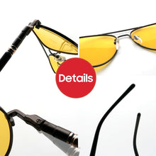 Load image into Gallery viewer, VIVIBEE Men Pochromic Night Vision Polarizing Sun Glasses Pilot Style Aluminum Women Polarized Driving Sunglasses Yellow