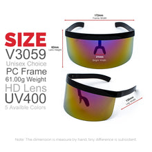 Load image into Gallery viewer, VIVIBEE Nicki Minaj Women Visor Sunglasses 2023 Trending Product Mirror Fun Sun Glasses UV400  Shades