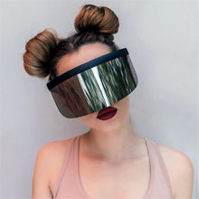 Load image into Gallery viewer, VIVIBEE Nicki Minaj Women Visor Sunglasses 2023 Trending Product Mirror Fun Sun Glasses UV400  Shades