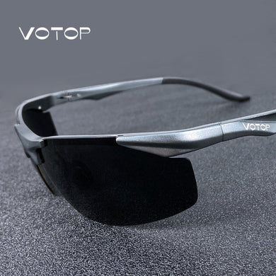 VOTOP Polarized Sunglasses Men Anti Glare Lens UV400 Aluminium Magnesium Frame Sun Glasses For Driving Fishing Travel