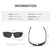 Load image into Gallery viewer, VOTOP Polarized Sunglasses Men Anti Glare Lens UV400 Aluminium Magnesium Frame Sun Glasses For Driving Fishing Travel