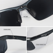 Load image into Gallery viewer, VOTOP Polarized Sunglasses Men Anti Glare Lens UV400 Aluminium Magnesium Frame Sun Glasses For Driving Fishing Travel