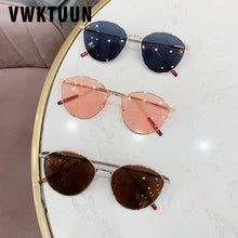 Load image into Gallery viewer, VWKTUUN Butterfly Sunglasses Women Oval Shape Shades UV400 Points Vintage Metal Frame Sunglass Outdoor Sport Driver Sunglass