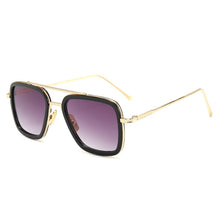 Load image into Gallery viewer, VWKTUUN Square Iron Man Style Sunglasses for women Men Twin Beams Brand Design Sun Glasses Oculos Retro Glasses Frames