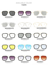 Load image into Gallery viewer, VWKTUUN Square Iron Man Style Sunglasses for women Men Twin Beams Brand Design Sun Glasses Oculos Retro Glasses Frames