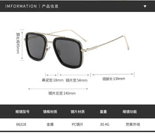 Load image into Gallery viewer, VWKTUUN Square Iron Man Style Sunglasses for women Men Twin Beams Brand Design Sun Glasses Oculos Retro Glasses Frames