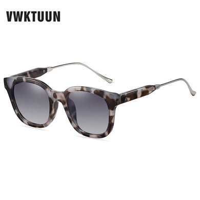 VWKTUUN Polarized Sunglasses for Men Square Metal Sun glasses Vintage Glasses Mens Clear lentes Driver Driving Sunglass