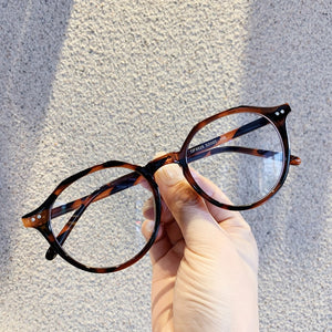 VWKTUUN Rivet Frame Vintage Optical Eyeglasses Frame Myopia Round Metal Men Women Spectacles Eye glasses Oculos de grau Eyewear