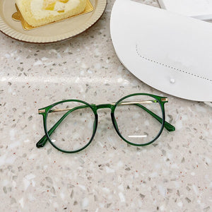 VWKTUUN Round Glasses Frames For Women Men TR90 Myopia Eye Glasses Frames Blue Light Blocking Glasses Computer Read Glasses