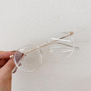 VWKTUUN Round Glasses Frames For Women Men TR90 Myopia Eye Glasses Frames Blue Light Blocking Glasses Computer Read Glasses