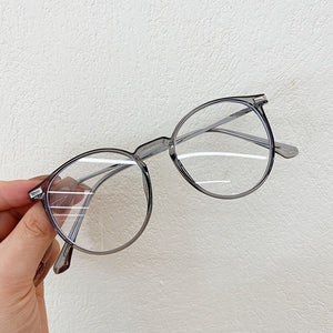 VWKTUUN Round Glasses Frames For Women Men TR90 Myopia Eye Glasses Frames Blue Light Blocking Glasses Computer Read Glasses