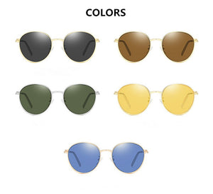 VWKTUUN Occhiali da sole da donna Clip rotonde Occhiali da sole magnetici Clip magnetica su occhiali da sole per occhiali da sole con doppia lente con montatura in lega 