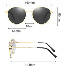 Carica l&#39;immagine nel visualizzatore di Gallery, VWKTUUN Occhiali da sole da donna Clip rotonde Occhiali da sole magnetici Clip magnetica su occhiali da sole per occhiali da sole con doppia lente con montatura in lega 
