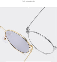 Carica l&#39;immagine nel visualizzatore di Gallery, VWKTUUN Occhiali da sole da donna Clip rotonde Occhiali da sole magnetici Clip magnetica su occhiali da sole per occhiali da sole con doppia lente con montatura in lega 